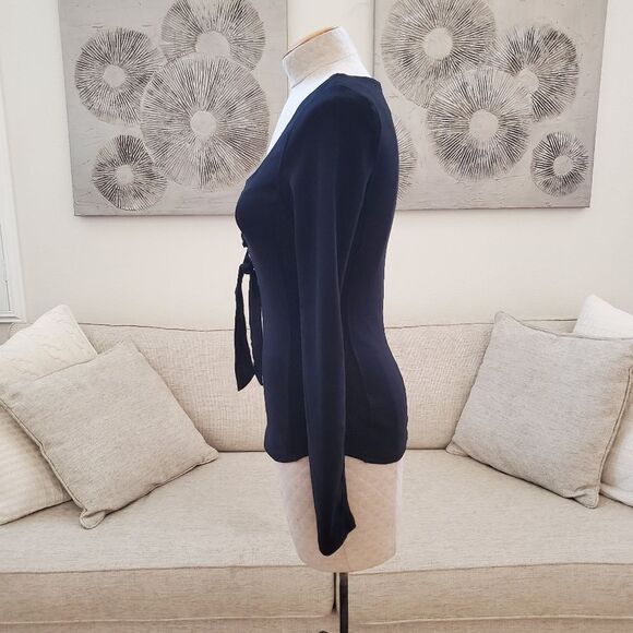 Free People 'Looking Back' Lace-Up Top - size Small in Black - Picture 8 of 13